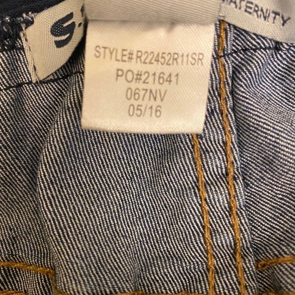 S.O.N.G NWOT Maternity XL Skinny Mama Super Stretch Ankle Jeans, Support Band, - Picture 5 of 6